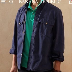 Banana Republic Green Luxury Touch Performance Polo Shirt